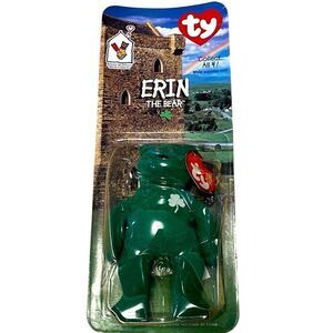 TY McDonalds Teenie Beanie Baby ERIN the Bear date of birth 1997 Retired OPENED